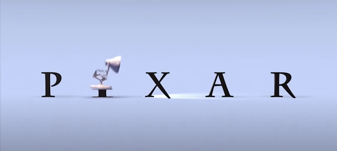Pixar lamp squashing the letter I